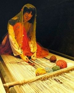 hand weaving rug